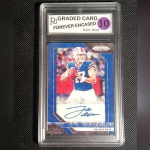 2018 Panini Prizm - Rookie Autographs Josh Allen #RA-JA Blue Wave Prizm #/99 *RP